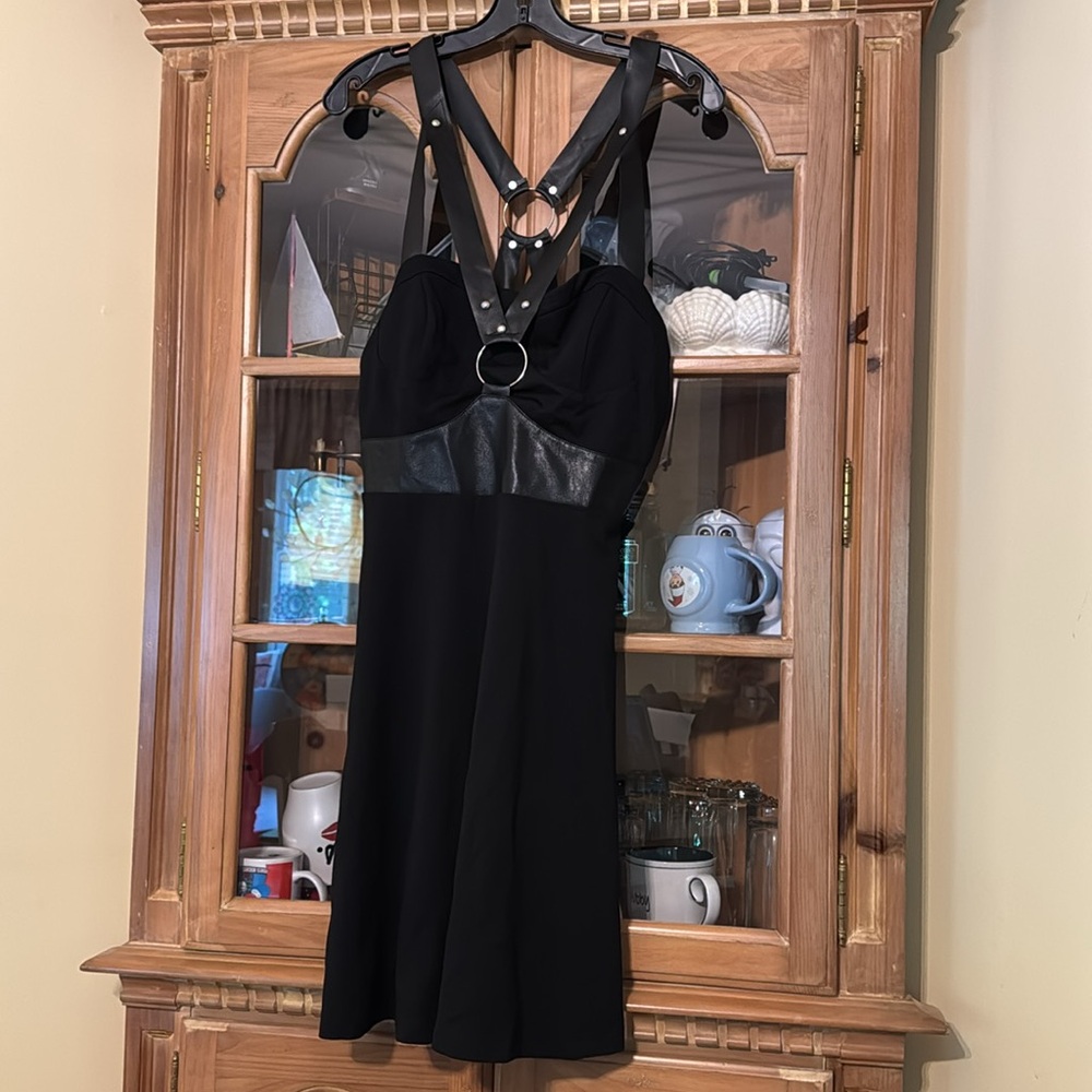 Black Sleeveless Release Me Skater Dress - Picture 3 of 11